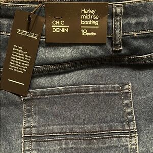 Chic Blue Boot Cut Denim Jeans